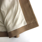 NGOCT｜スーパー100'sウール ショートビーバークロス ステンカラーオーバーコート #BISCUIT [CW_NC153CT]