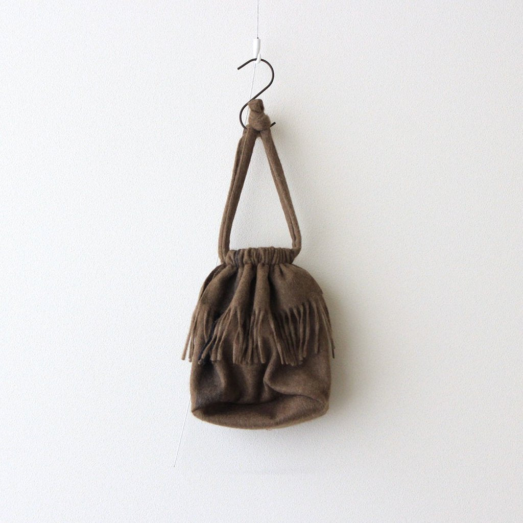 YAK FLEECE PURSE #BROWN [PR21AW-BG026]