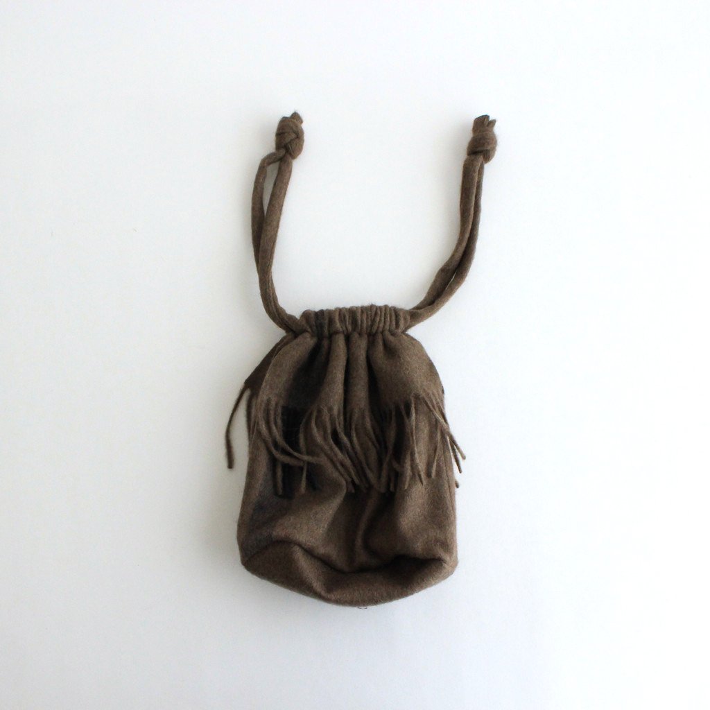 YAK FLEECE PURSE #BROWN [PR21AW-BG026]