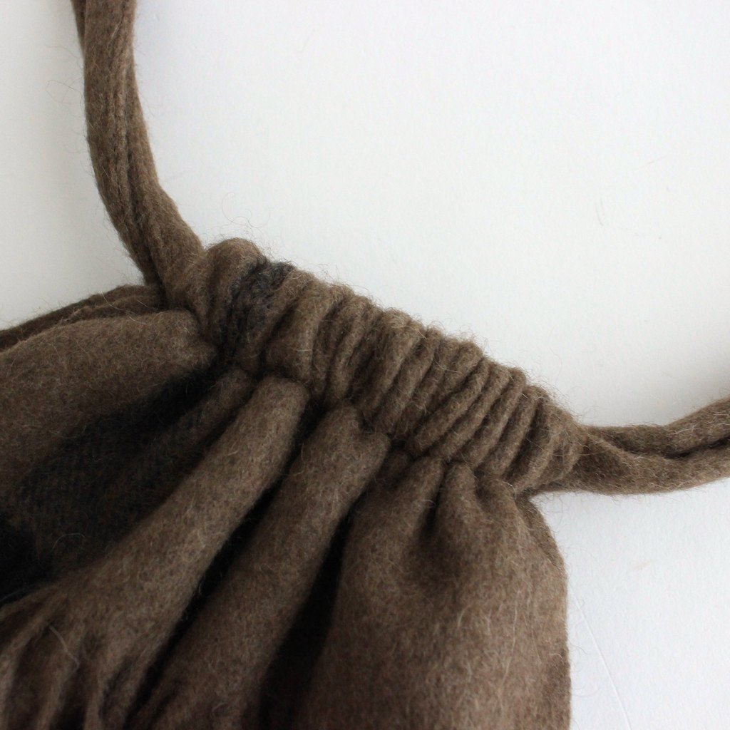 YAK FLEECE PURSE #BROWN [PR21AW-BG026]
