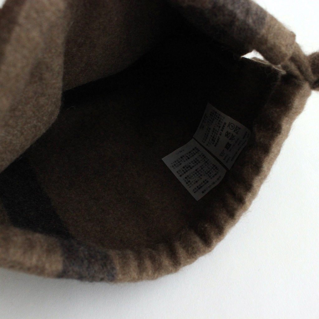 YAK FLEECE PURSE #BROWN [PR21AW-BG026]