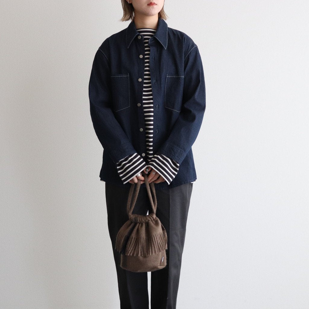 YAK FLEECE PURSE #BROWN [PR21AW-BG026]