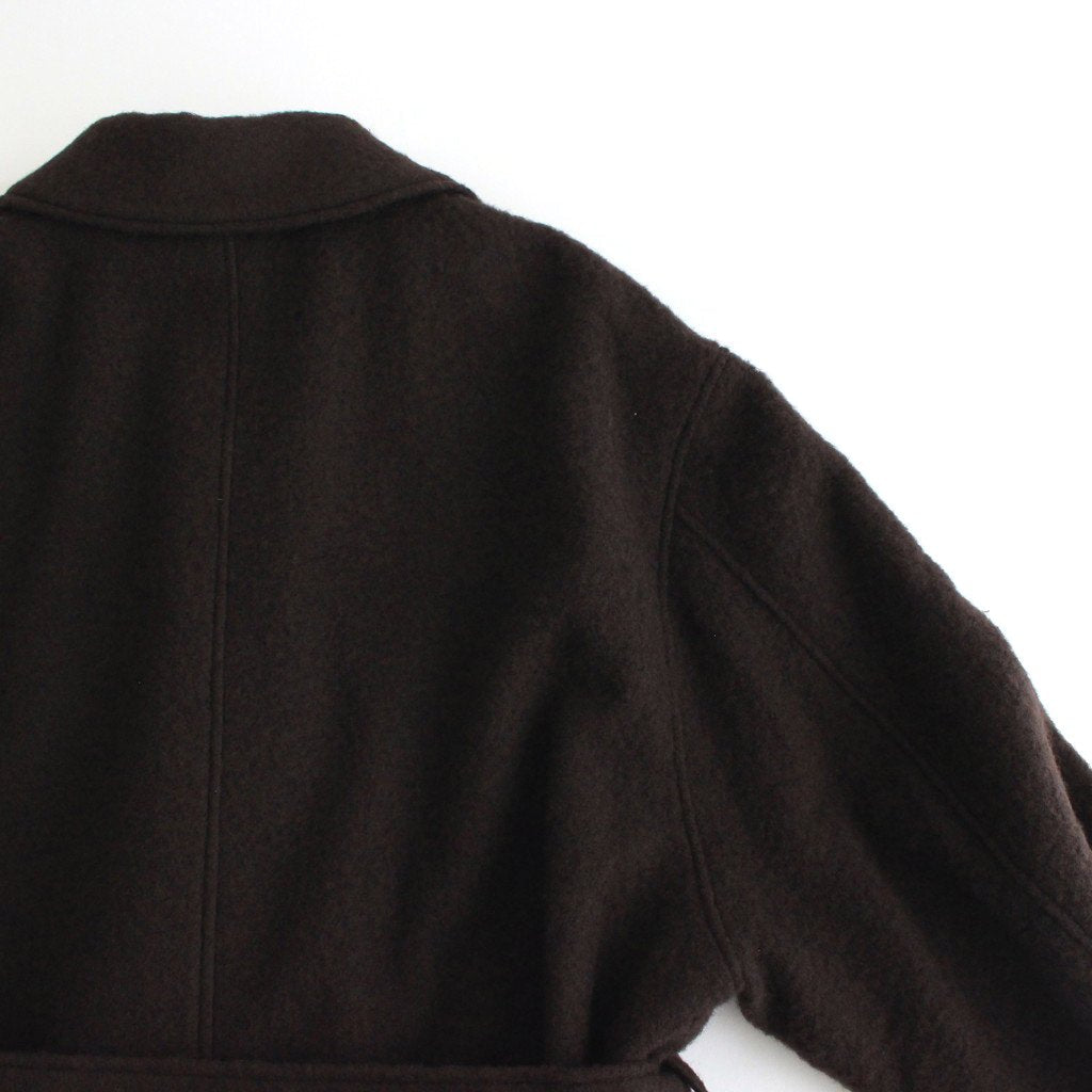 OVERSIZED BLANKET COAT #DARK BROWN [ST.275-1]