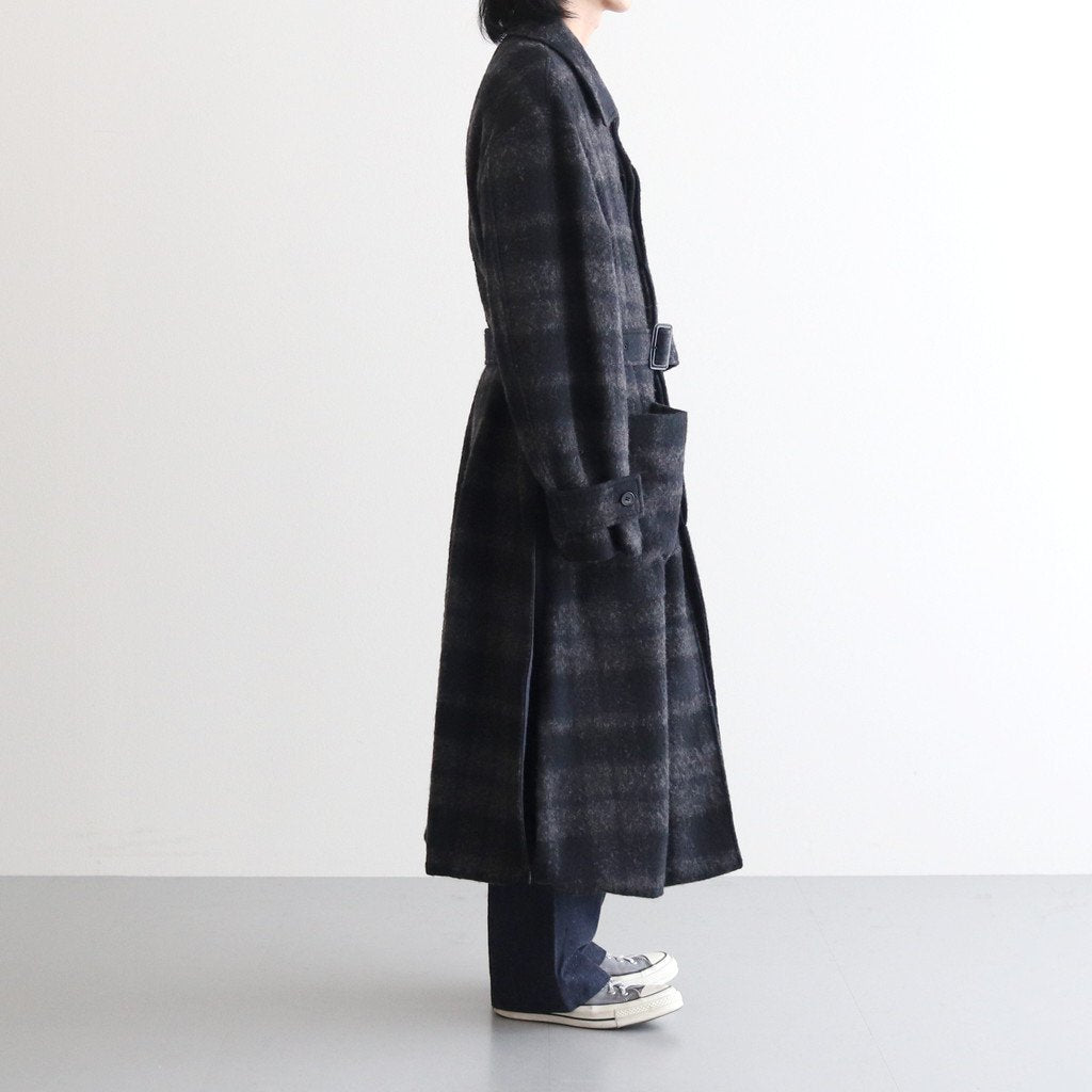 OVERSIZED BLANKET COAT #SHADOW CHECK [ST.275-2]