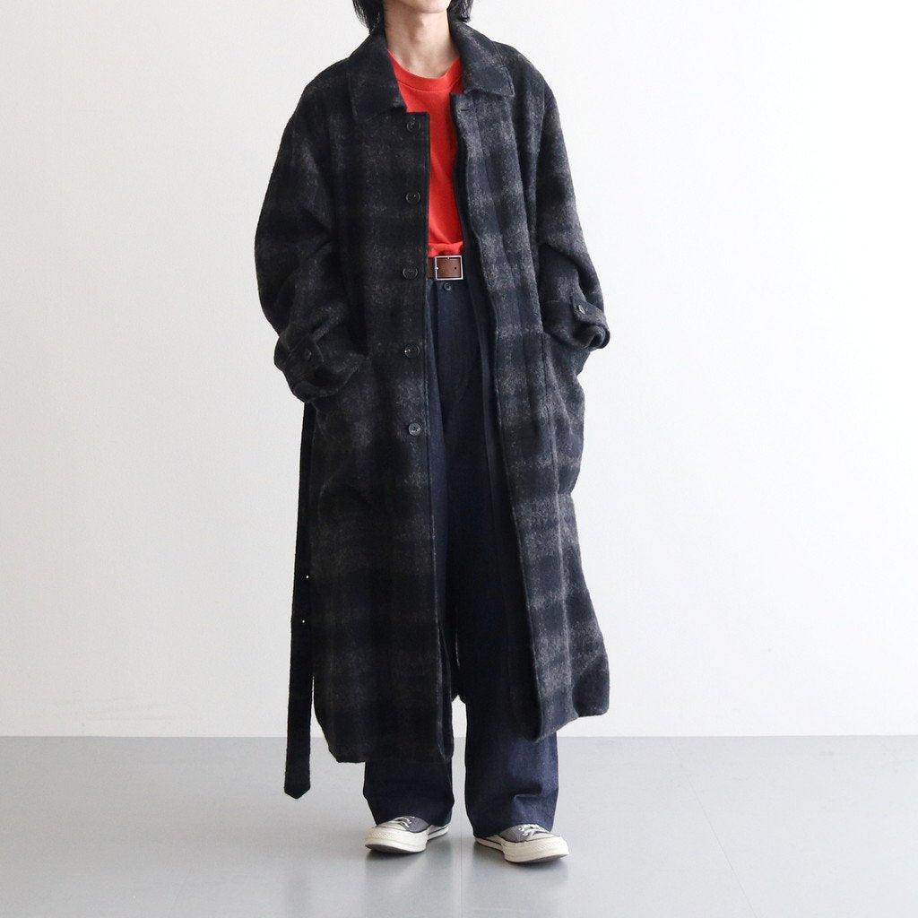 OVERSIZED BLANKET COAT #SHADOW CHECK [ST.275-2]