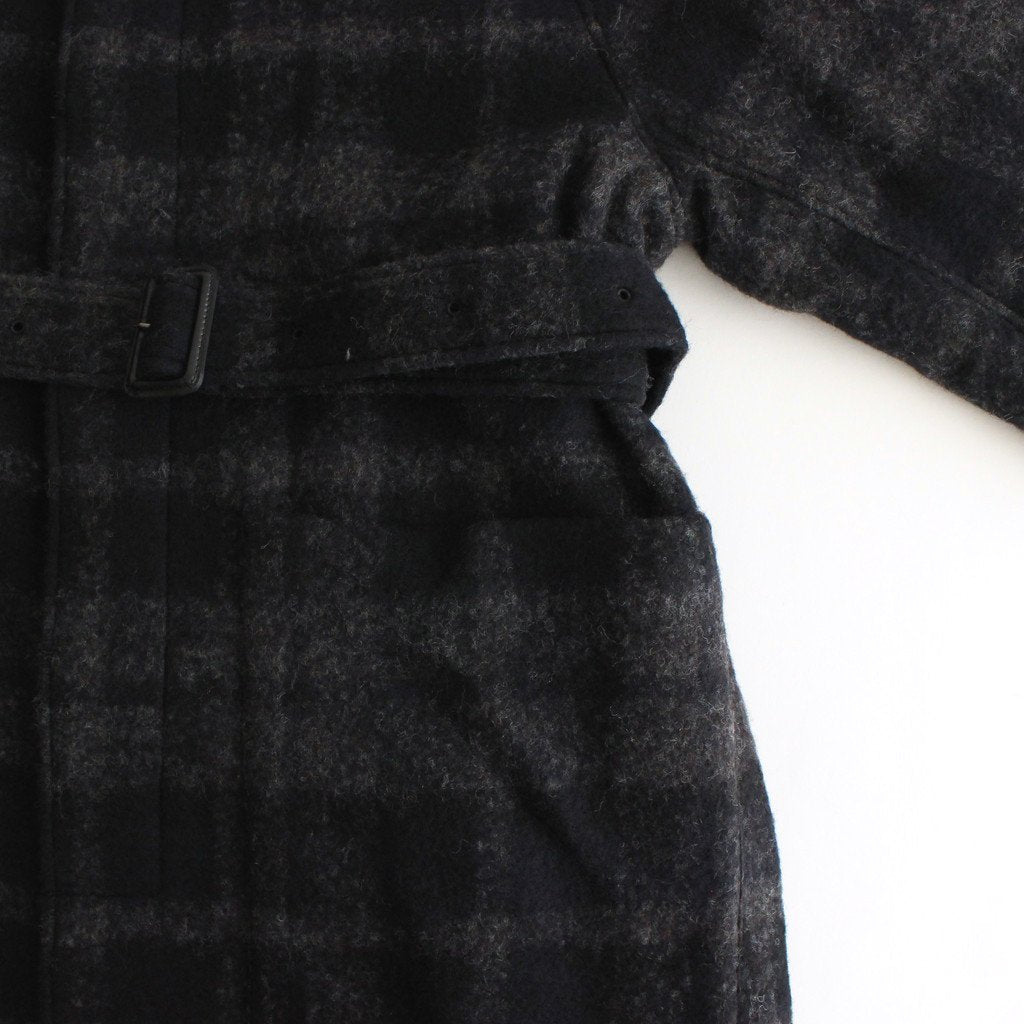 OVERSIZED BLANKET COAT #SHADOW CHECK [ST.275-2] _ stein