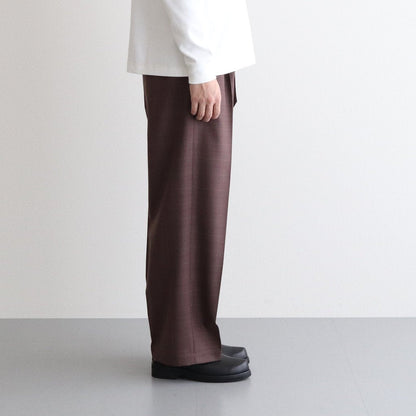 HIGH WAIST BELTED PANTS #BROWN [YK21AW0255P]