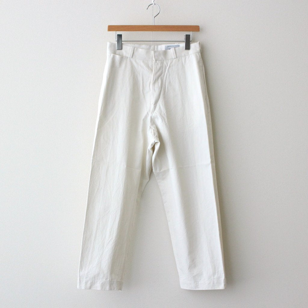 CHINO CLOTH PANTS WIDE STARIGHT #WHITE [61651]