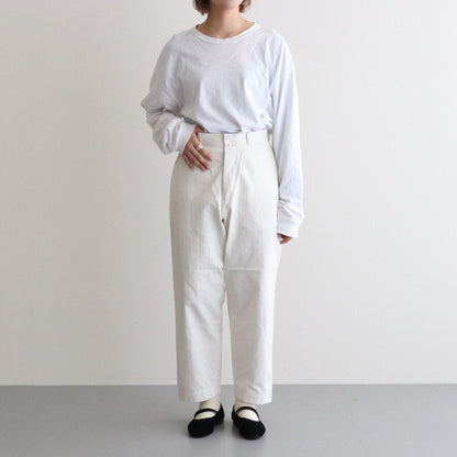 CHINO CLOTH PANTS WIDE STARIGHT #WHITE [61651]