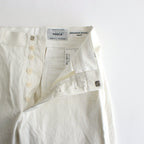 CHINO CLOTH PANTS WIDE STARIGHT #WHITE [61651]