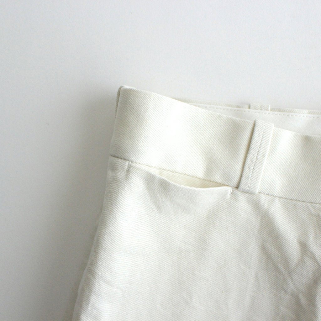 CHINO CLOTH PANTS WIDE STARIGHT #WHITE [61651]