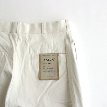 CHINO CLOTH PANTS WIDE STARIGHT #WHITE [61651]