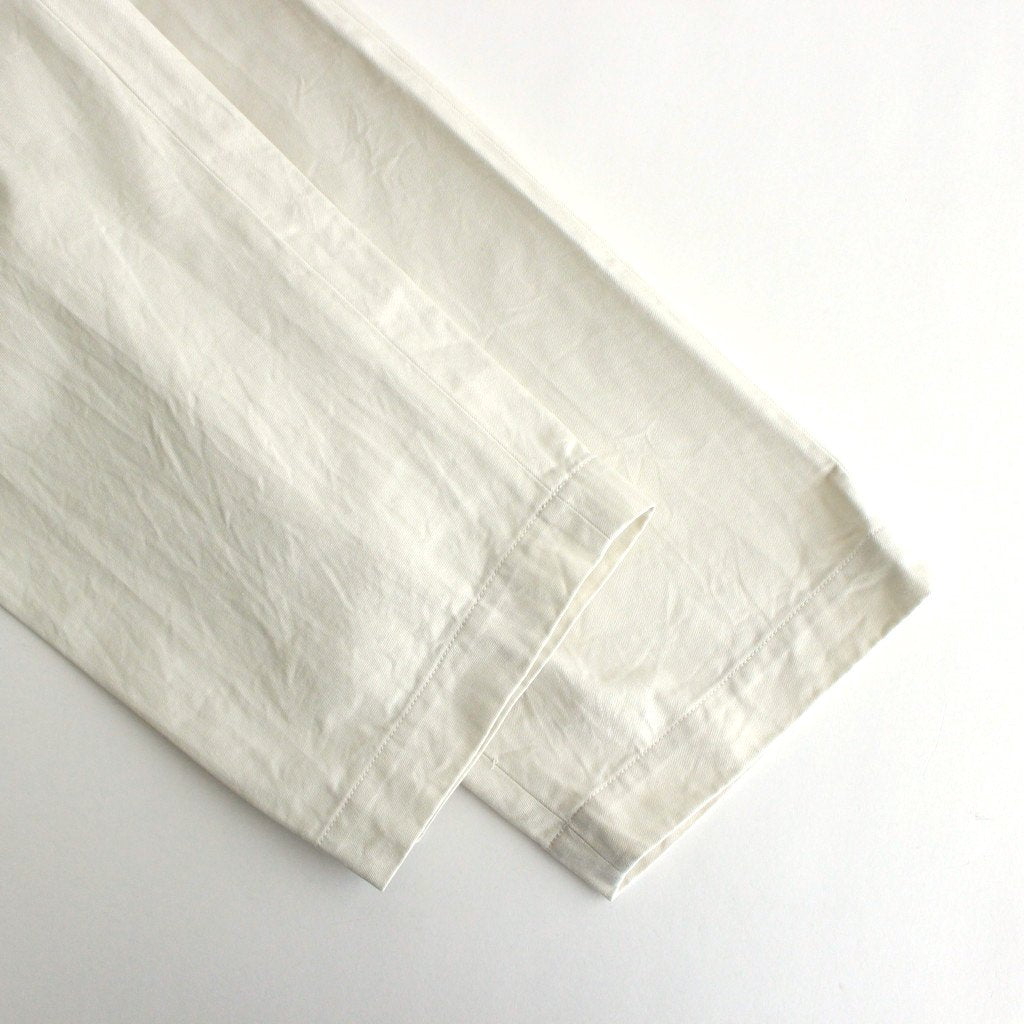 CHINO CLOTH PANTS WIDE STARIGHT #WHITE [61651]