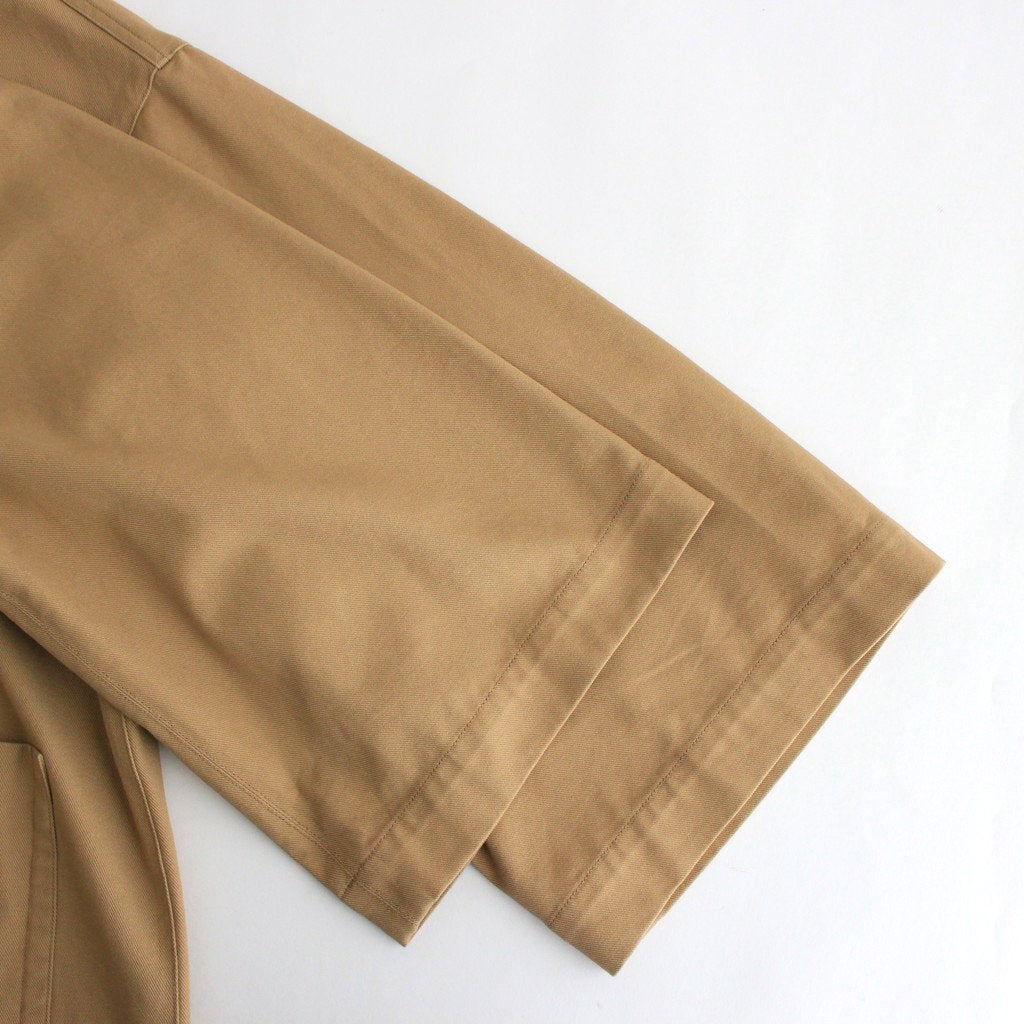 FFBSCT | 強撚コットンヘヴィーカルゼ フードコート #CHINO BEIGE