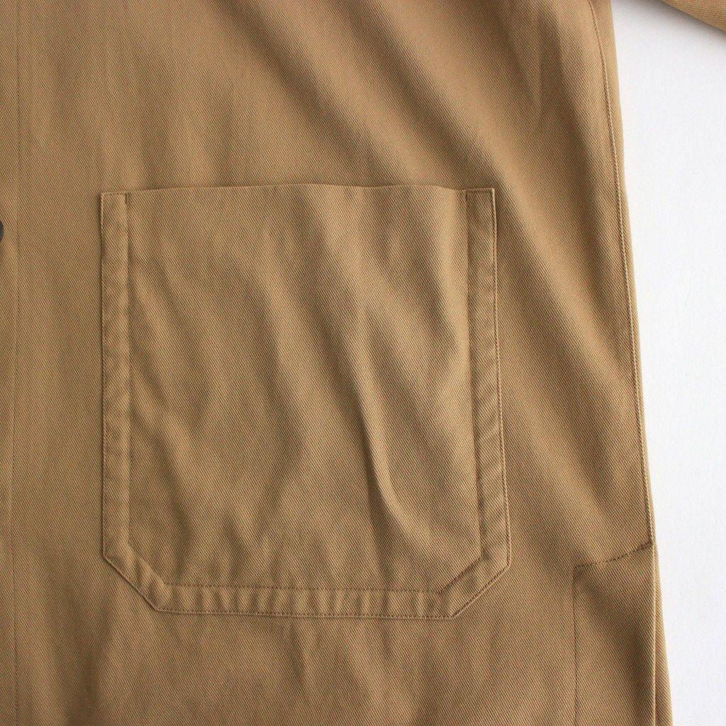 FFBSCT | 強撚コットンヘヴィーカルゼ フードコート #CHINO BEIGE