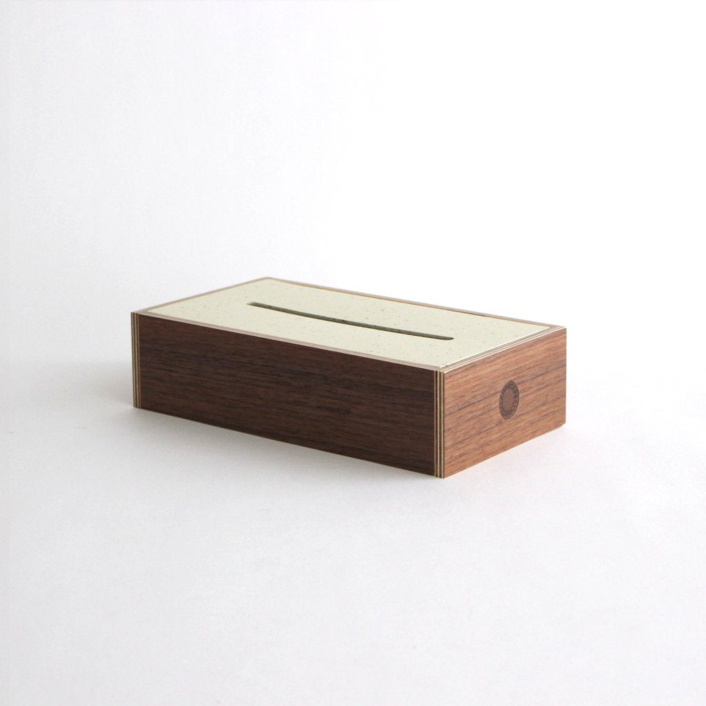 TISSUE BOX MARMOLEUM #WALNUT