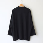 FSSOT | Cross-knit light waffle knit crew neck oversize pullover #95 BLACK [TA_FR033TF]