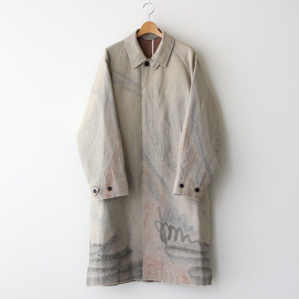 JACQUARD BAL COLLAR COAT #BEIGE [YK22SS0309C]
