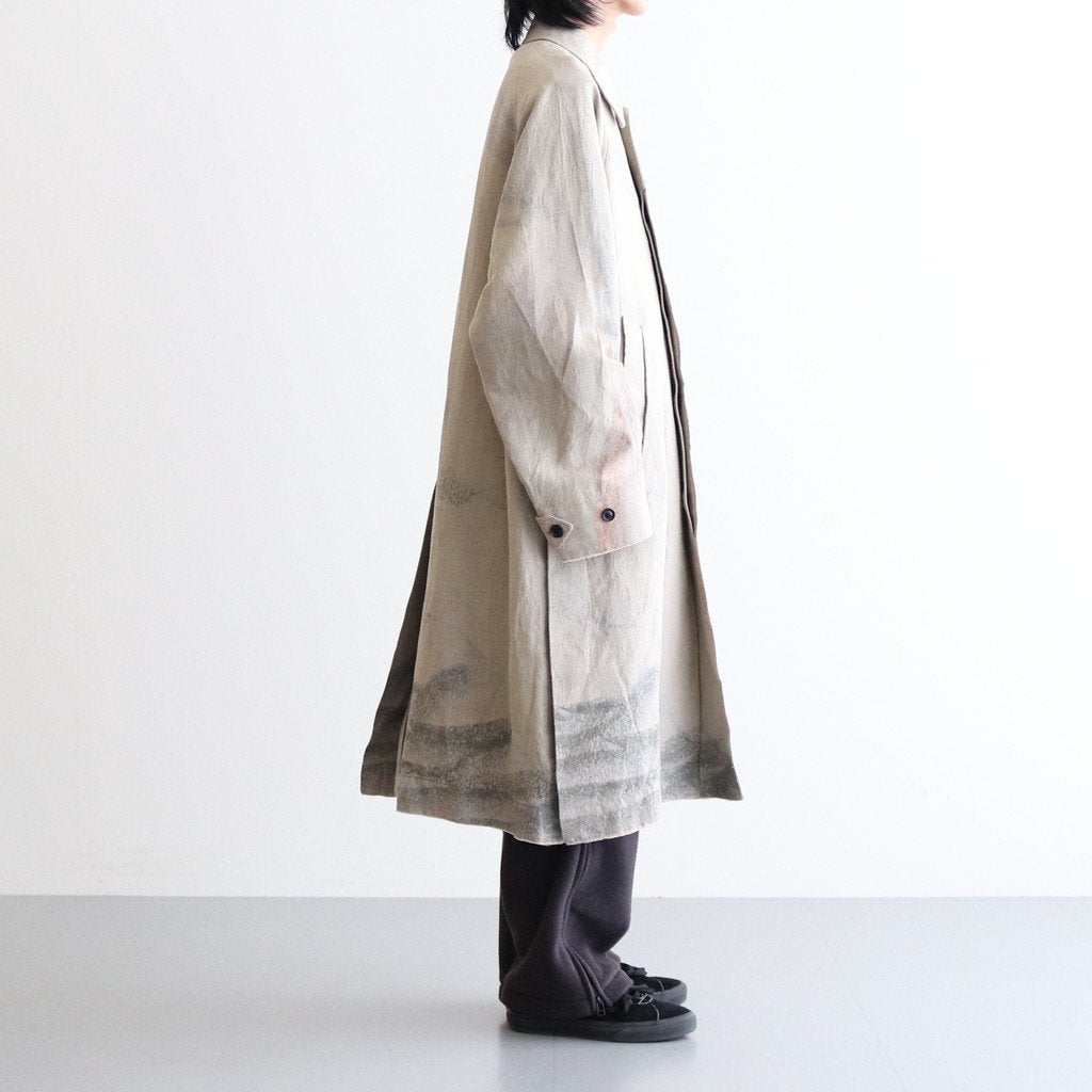 JACQUARD BAL COLLAR COAT #BEIGE [YK22SS0309C]
