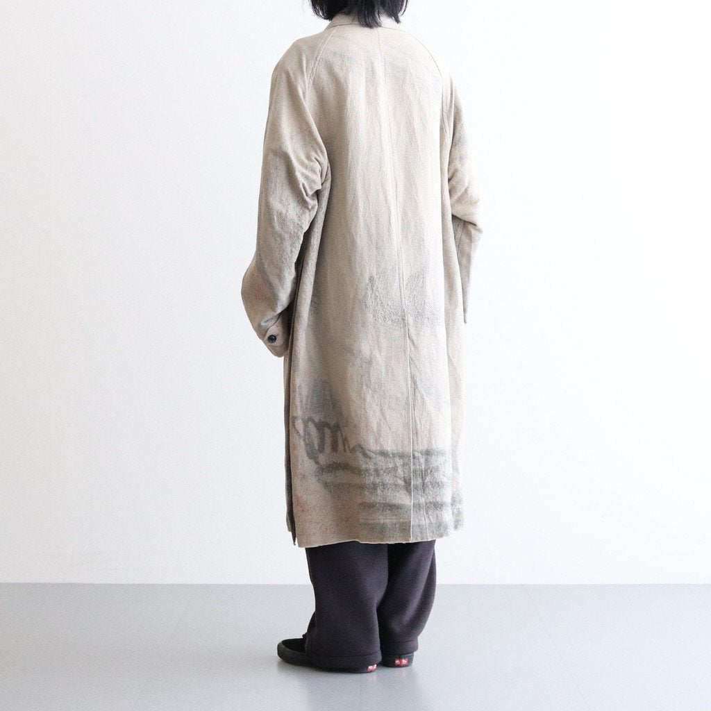 JACQUARD BAL COLLAR COAT #BEIGE [YK22SS0309C]
