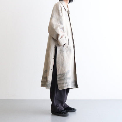 JACQUARD BAL COLLAR COAT #BEIGE [YK22SS0309C]