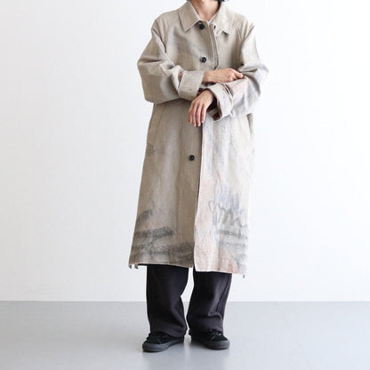 JACQUARD BAL COLLAR COAT #BEIGE [YK22SS0309C]