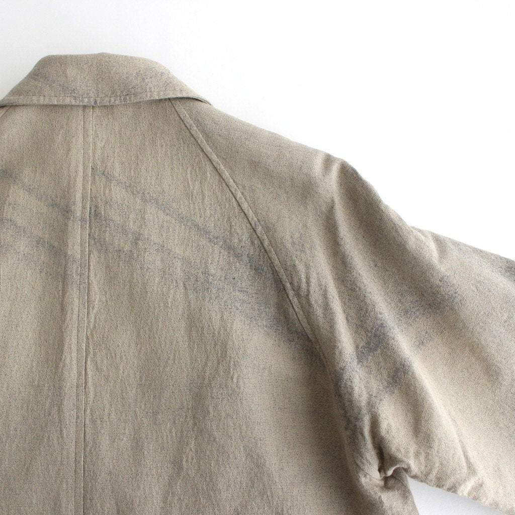 JACQUARD BAL COLLAR COAT #BEIGE [YK22SS0309C]