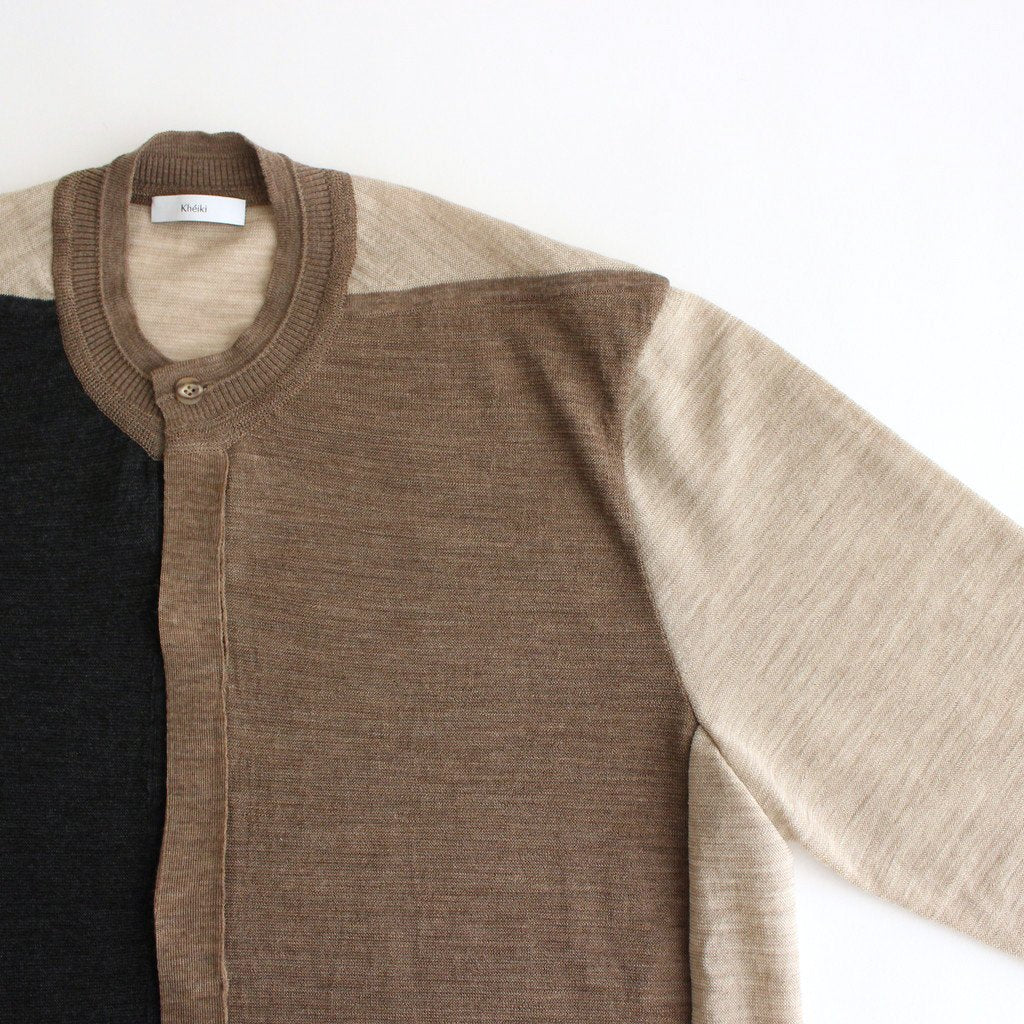 オープンフロントニットTシャツ #MULTI [02S21]