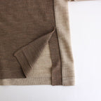 オープンフロントニットTシャツ #MULTI [02S21]