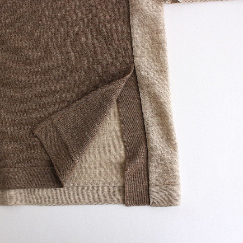 オープンフロントニットTシャツ #MULTI [02S21]