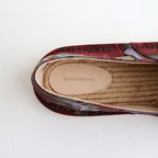 JUTE SLIPPER #ABSTRACT BURGUNDY [ol-s-jut]
