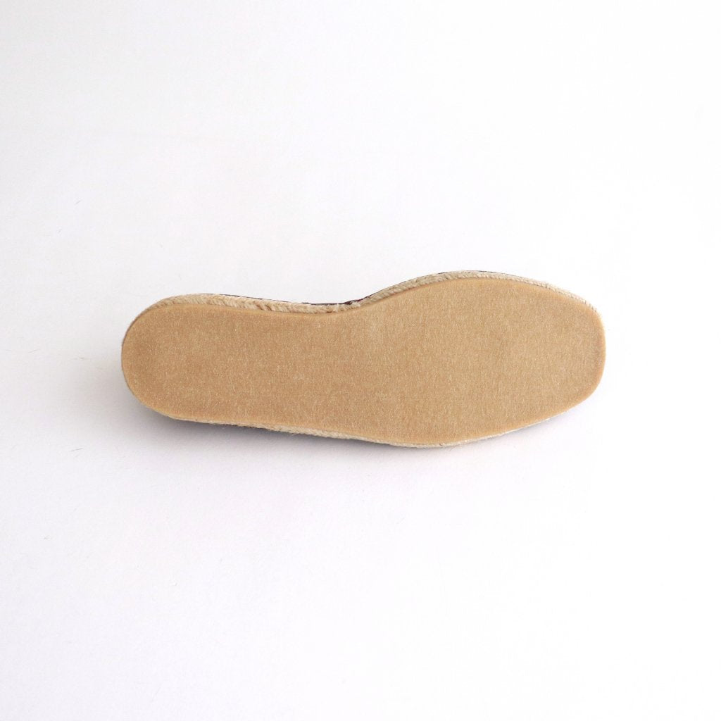 JUTE SLIPPER #ABSTRACT BURGUNDY [ol-s-jut]