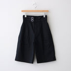 DOUBLE BELTED GURKHA SHORT TROUSERS #DARK NAVY [L2201-PT002]