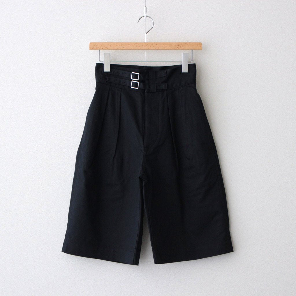 DOUBLE BELTED GURKHA SHORT TROUSERS #DARK NAVY [L2201-PT002]