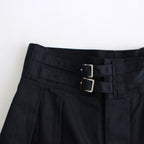 DOUBLE BELTED GURKHA SHORT TROUSERS #DARK NAVY [L2201-PT002]