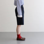 DOUBLE BELTED GURKHA SHORT TROUSERS #DARK NAVY [L2201-PT002]