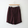 PRINTED EASY WIDE SHORTS #BORDEAUX [YK22SS0326P]
