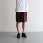 PRINTED EASY WIDE SHORTS #BORDEAUX [YK22SS0326P]