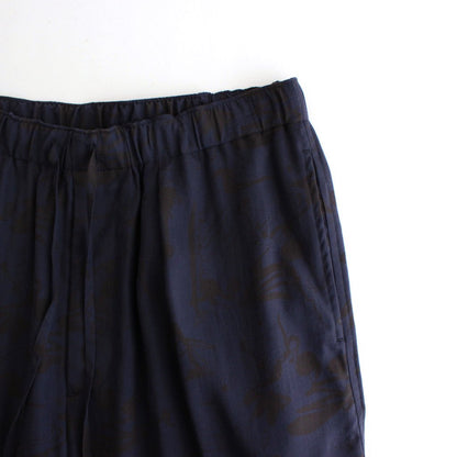 PRINTED EASY WIDE PANTS #NAVY [YK22SS0325P]