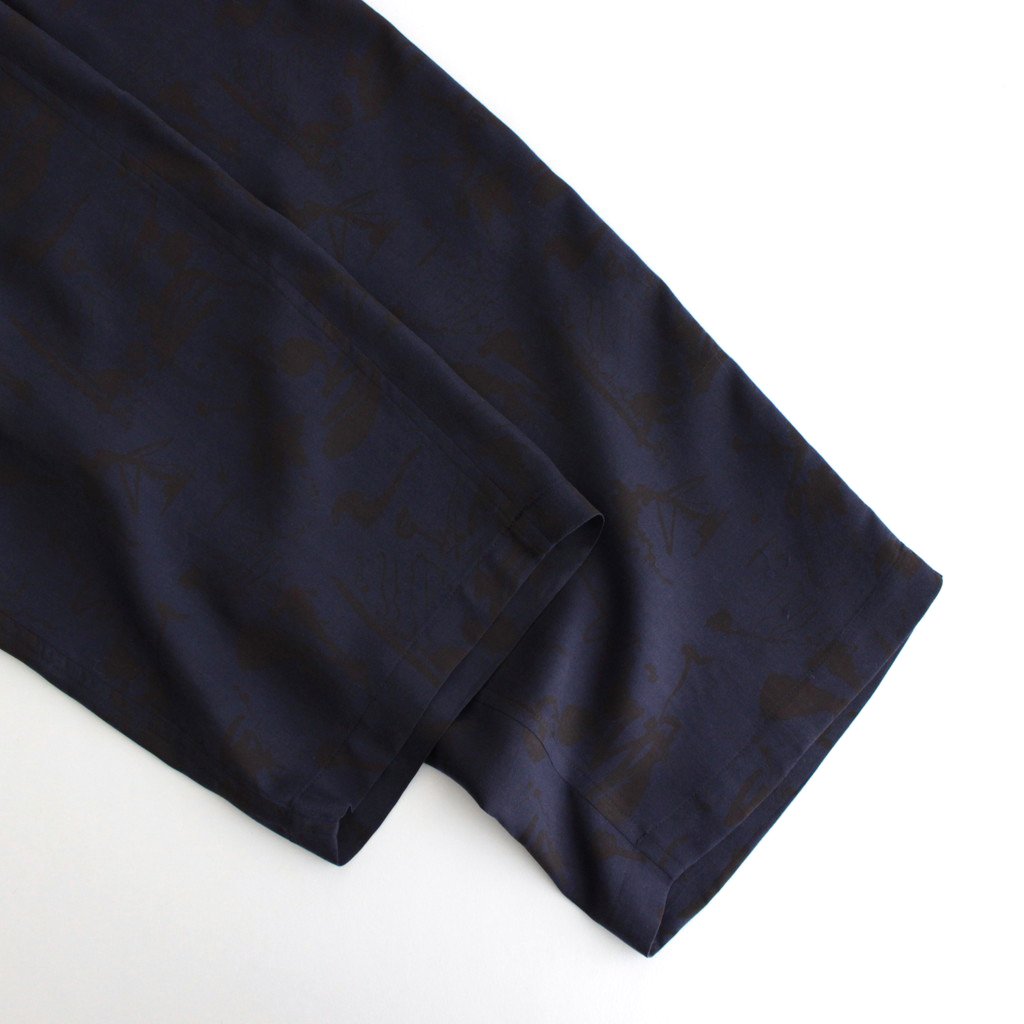 PRINTED EASY WIDE PANTS #NAVY [YK22SS0325P]