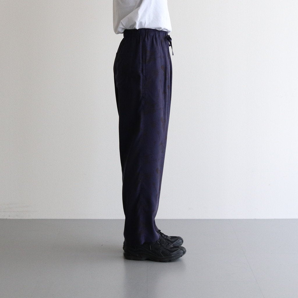 PRINTED EASY WIDE PANTS #NAVY [YK22SS0325P]