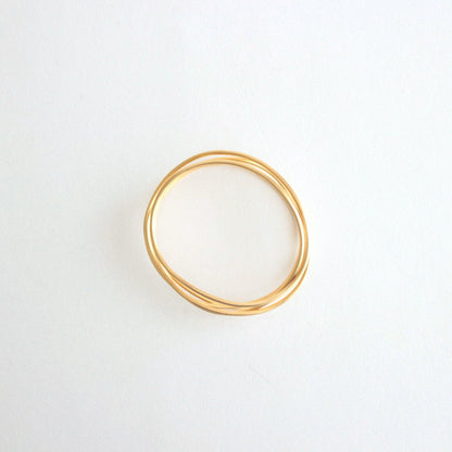 ROUND WIRE BANGLE L_ STRINGS #GOLD [1207a_bl]
