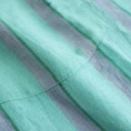 KHADI COTTON PAJAMA SHIRT #EMERALD GREEN STRIPE [PR22SS-SH020]