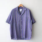 KHADI COTTON PAJAMA SHIRT #PURPLE STRIPE [PR22SS-SH020]