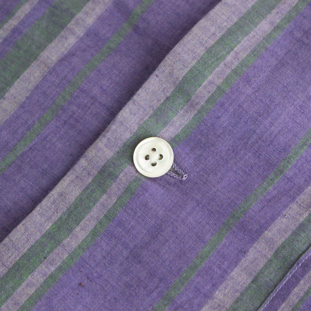 KHADI COTTON PAJAMA SHIRT #PURPLE STRIPE [PR22SS-SH020]