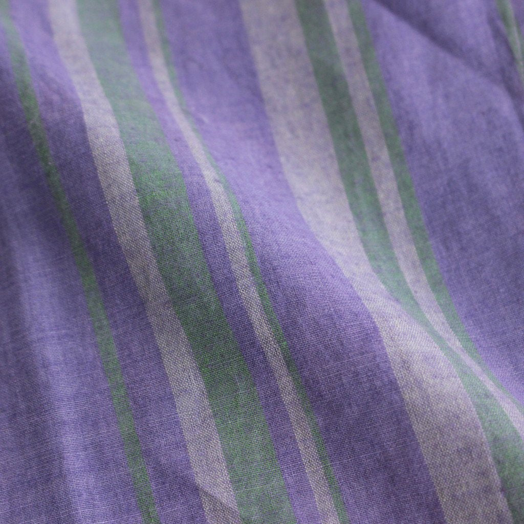KHADI COTTON PAJAMA SHIRT #PURPLE STRIPE [PR22SS-SH020]