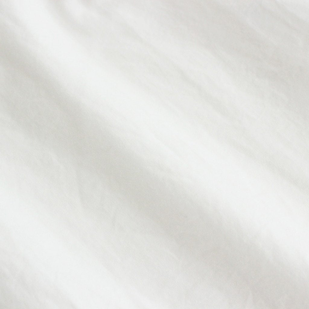 BUTTON SHIRT STAND COLLAR P/O LONG #WHITE [42102]