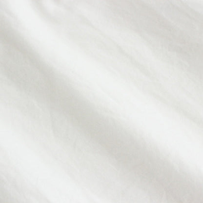 BUTTON SHIRT STAND COLLAR P/O LONG #WHITE [42102]