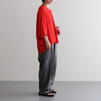 NDPPO｜割繊ポリエステル・チャイニーズクレープ ドルマンスリーブプルオーバー #SIGNAL RED [TA_NC193PO]