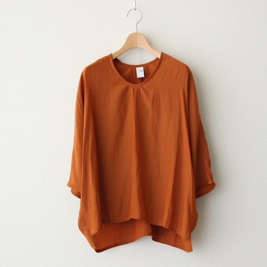 NDPPO | Split polyester Chinese crepe dolman sleeve pullover #CARROT ORANGE [TA_NC193PO]